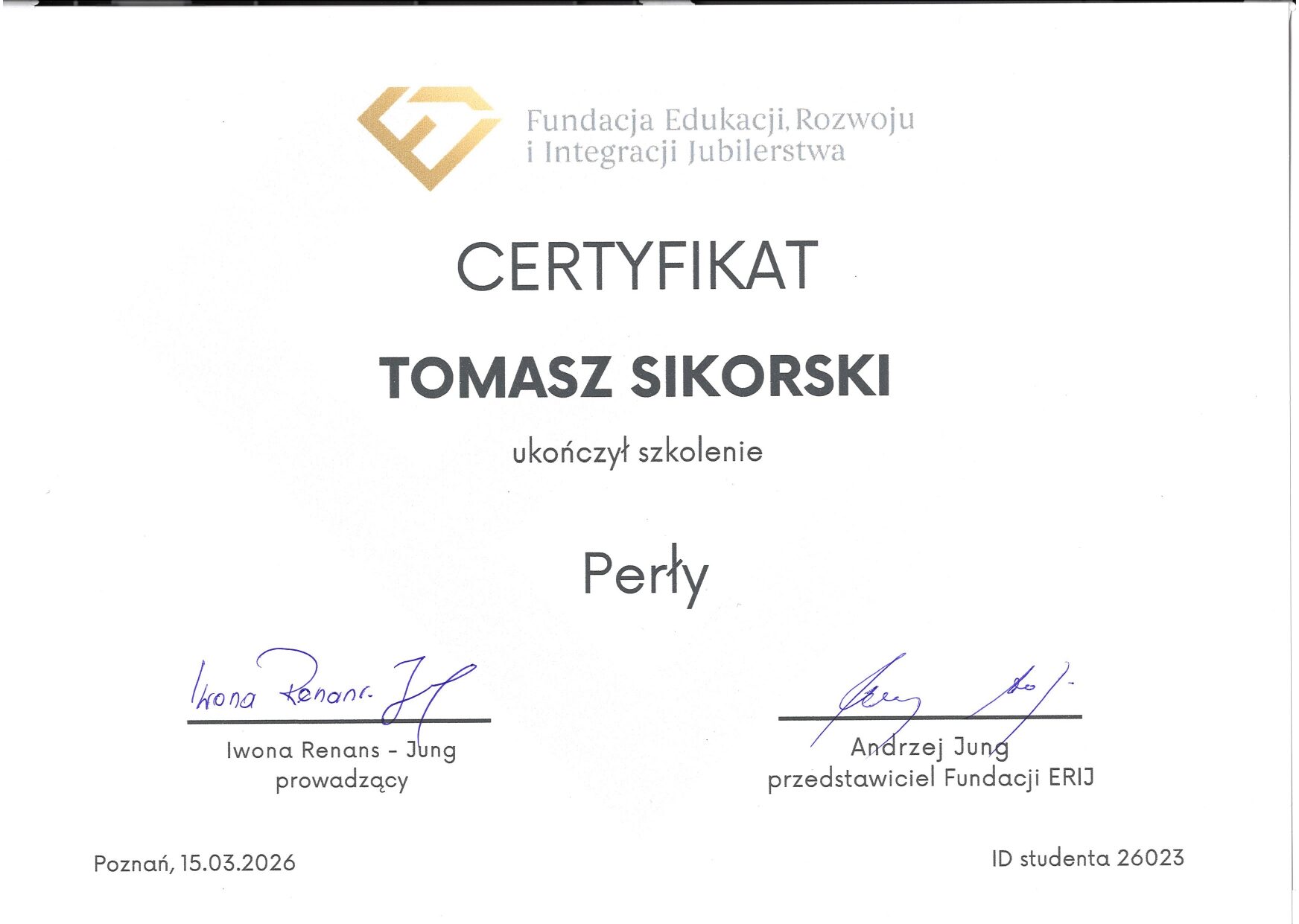 Rzeczoznawca Tomasz Sikorski - ZłotoSkup.pl