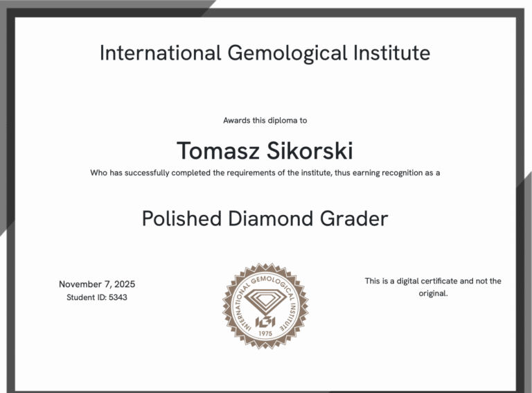 rzeczoznawca diamentów